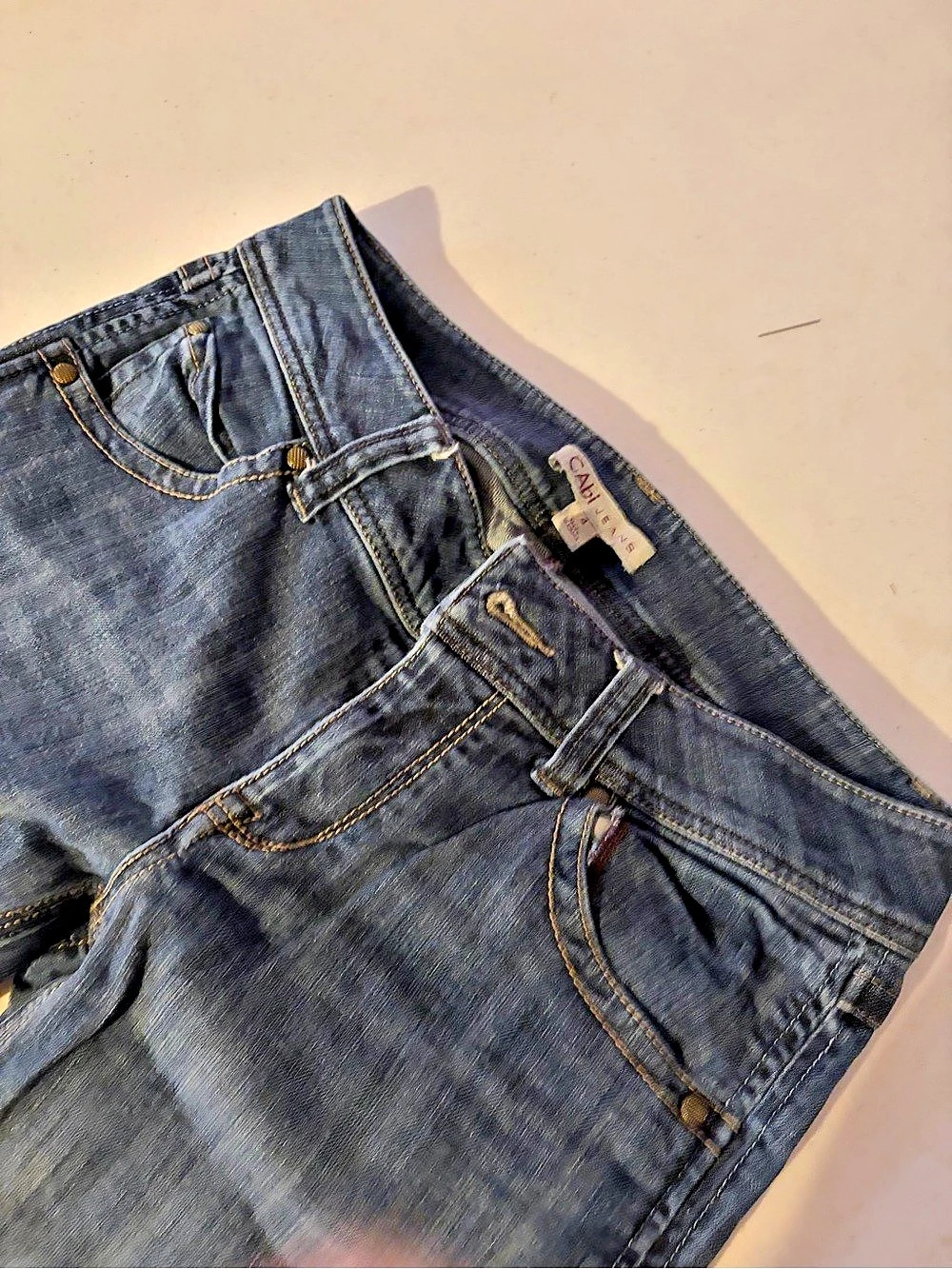 CAbi Boot Cut Jeans in Blue Waist 4 - Picture 3 of 5
